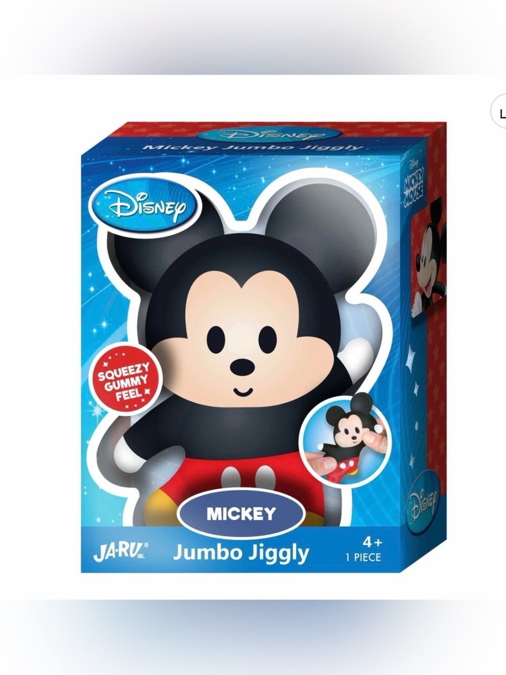 Disney Mickey Jumbo Jiggly Squeeze Toy NIB